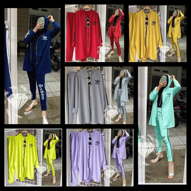 SET STELAN CELANA FASHION JAKET HODIE SADIDA KR ADA VIDEO PRODUK ASLI