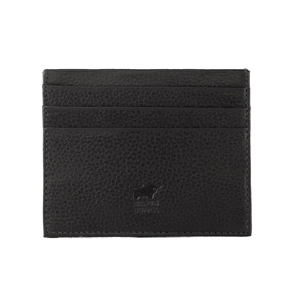 TOKOKOE - Dompet Kartu Pria Wanita Bahan Kulit Sapi Asli Model Slim - BB CC03 Black