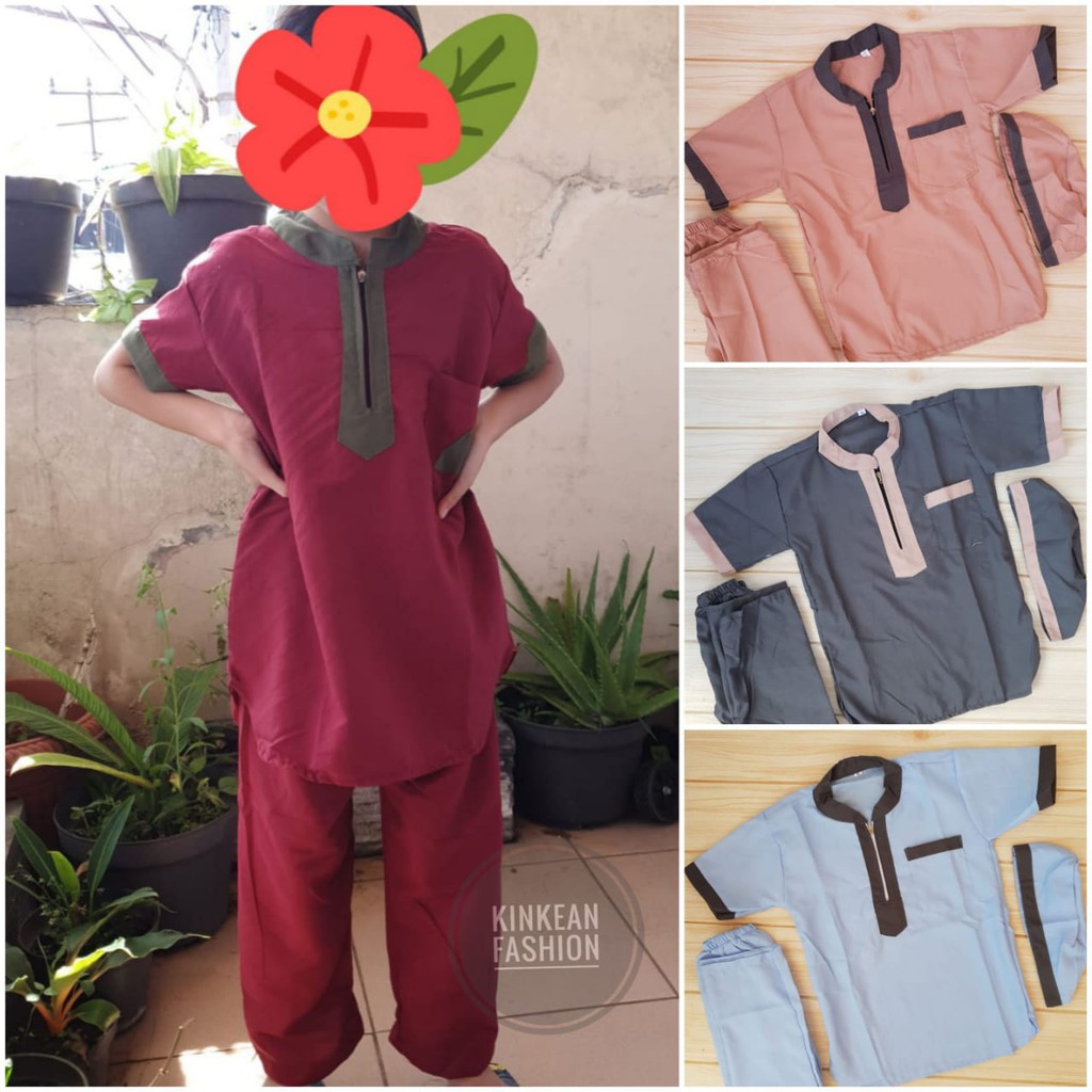 Koko Kurta Zipper Anak size XL &quot;6-7tahun&quot;