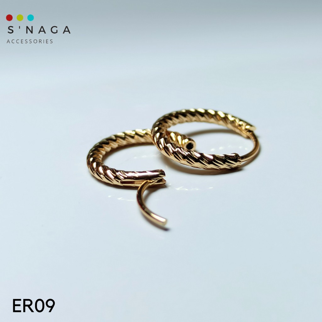 Anting Gipsy XUPING kecil Ulir GOLD