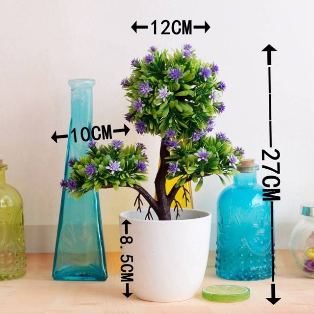 NFS 563 bunga plastik/pajangna bunga Artifisial /vas bulat-4