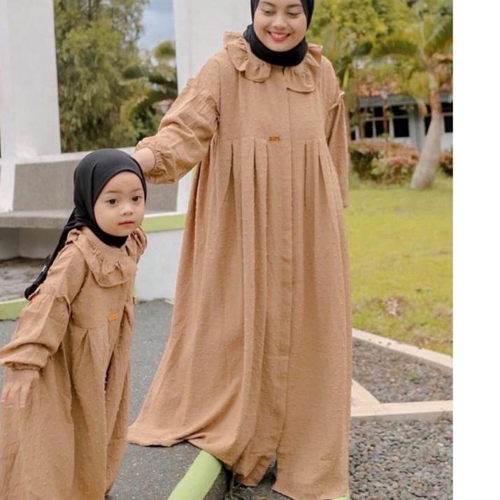 ❀Harga Murah➷ Gamis / Midi dress couple ibu & anak / midi dress kembar / Midi dress ibu dan anak per