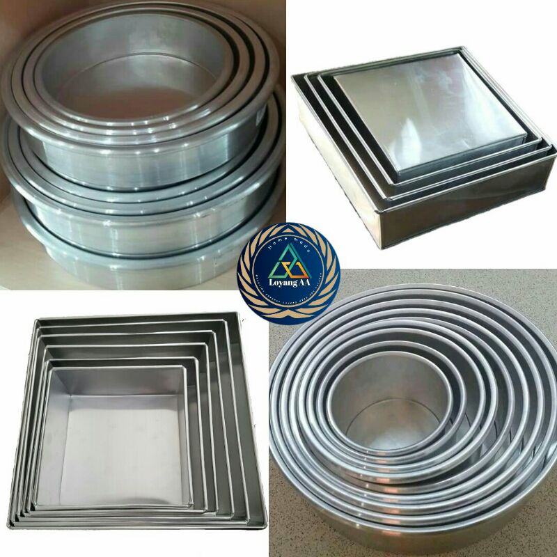 Loyang Bolu / kotak / bulat pres / bolu mini / bolu bima / loyang kue / Bolu Gulung