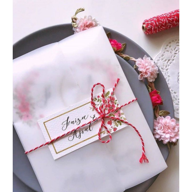 

undangan kalkir pita