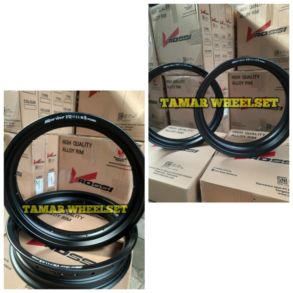 Velg Rossi Ring 17 Ukur 300/350 Hole 36/32 Cocok Untuk Supermoto Tromol Ori CRF
