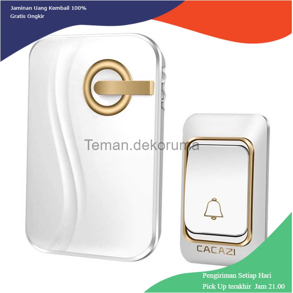 TD - BAL CACAZI Bel Pintu Wireless Doorbell 36 Tunes 1 PCS Receiver - K03DC