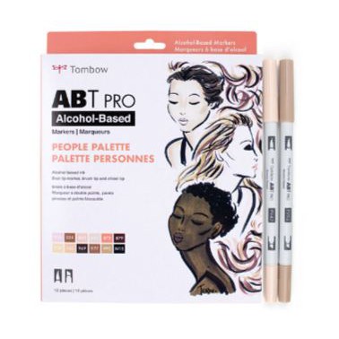 

Tombow Dual Brush Alcohol Based ABT PRO People Palette 12pcs / Spidol Kuas People 12 pcs