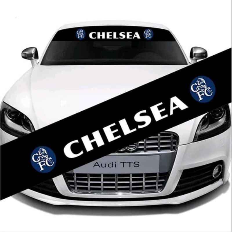 stiker mobil Sticker kaca depan mobil sticker Chelsea