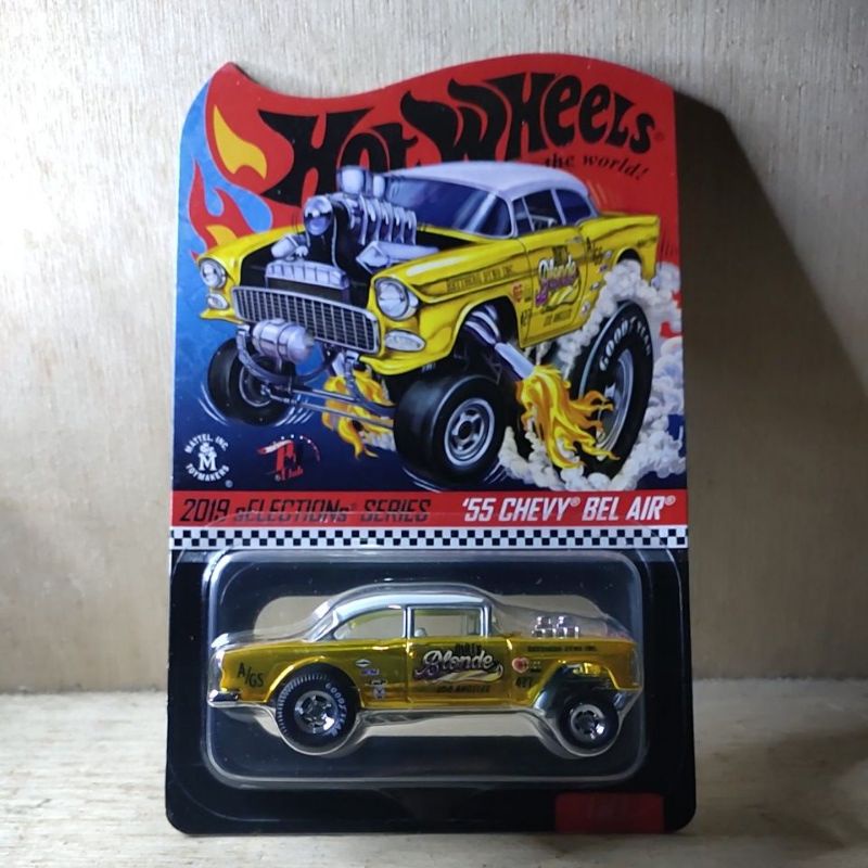 hotwheels 55 chevy bel air gold