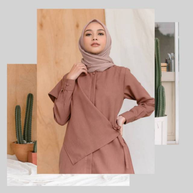 PRELOVED CELINE TOP IN HAZEL WOOD SIZE L BY @KAMILAWARDROBE ORIGINAL