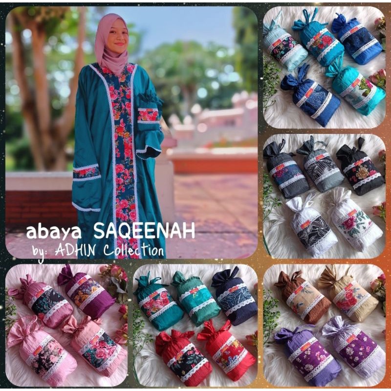 [COD] ABAYA PARASUT SAQEENAH XL / MUKENA ABAYA / KATUN JEPANG / ABAYA KOMBINASI / MUKENA MOTIF