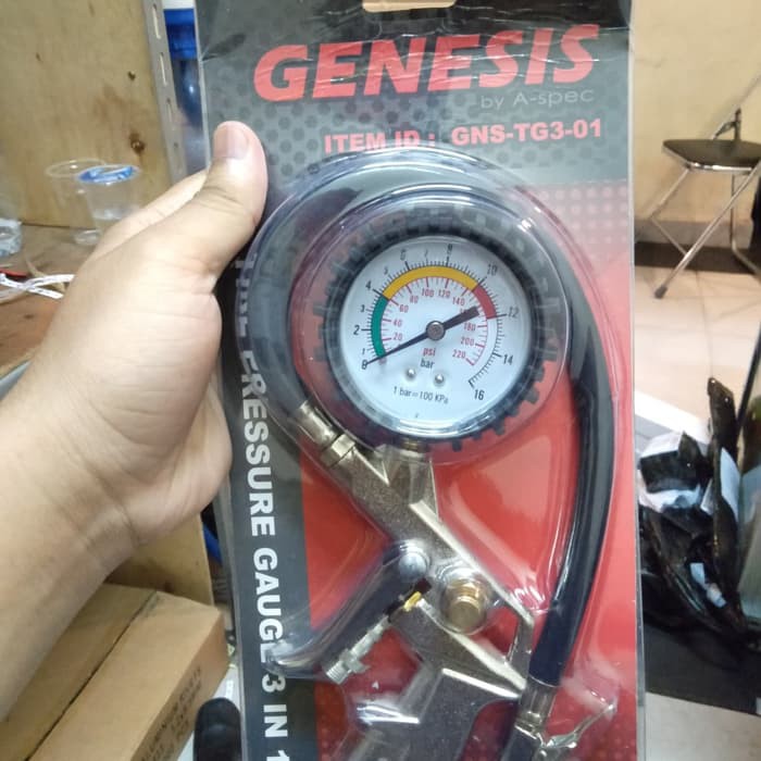 Buat Isi Angin Genesis Tire Pressure Gauge 3 In 1