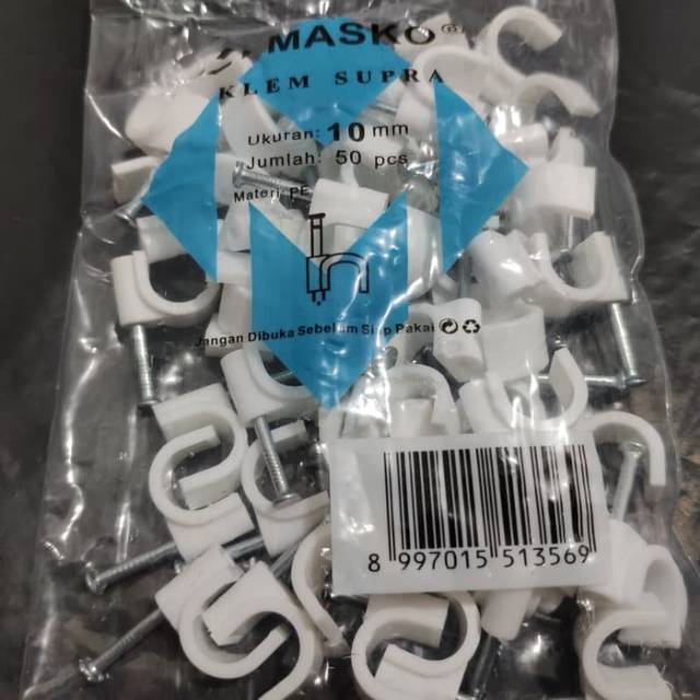 Klem Kabel 10mm Masko Paku Beton Asli