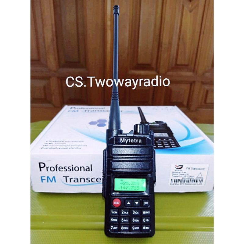 HT MYTETRA X6 Dual band UHF VHF fm radio komunikasi bisa connect UV5R UV82