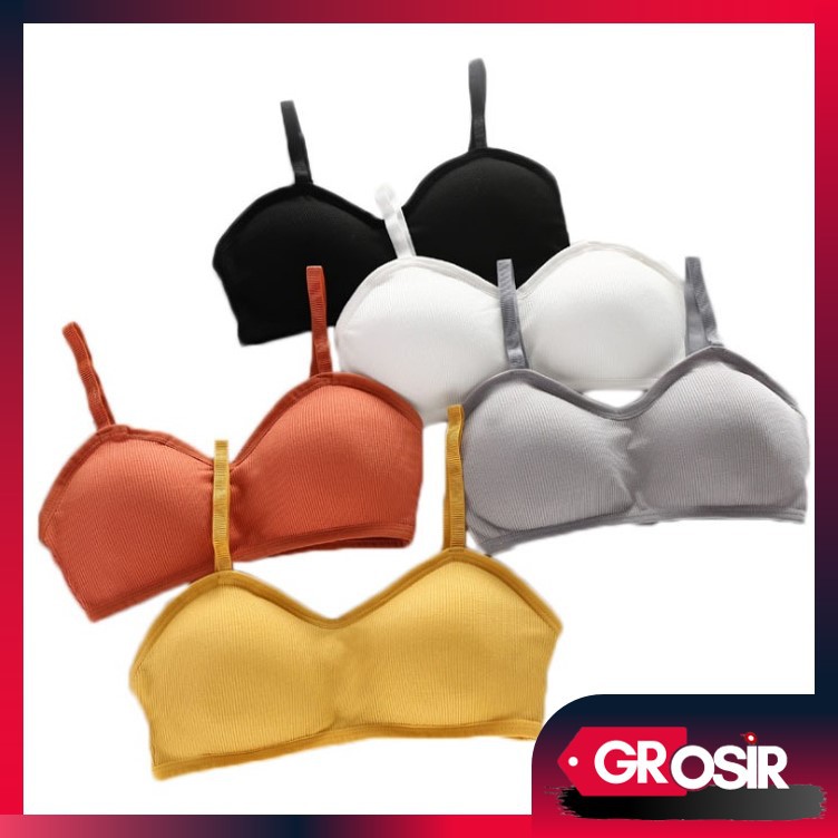 Grosir - F471 BRA/BH Tanpa Kawat Bahan Halus /  Pakaian Dalam Wanita /  Pakaian Atas Wanita