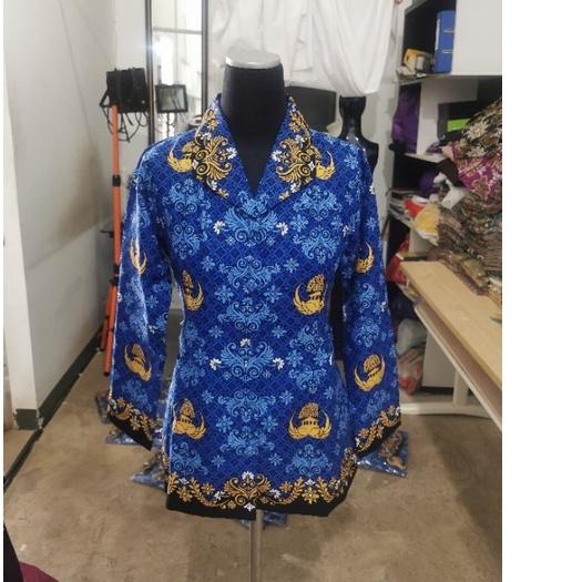 EXCLUSIVE!Sutra Putih - Seragam Batik PNS Wanita KORPRI - Badan Furing Hero|RA6
