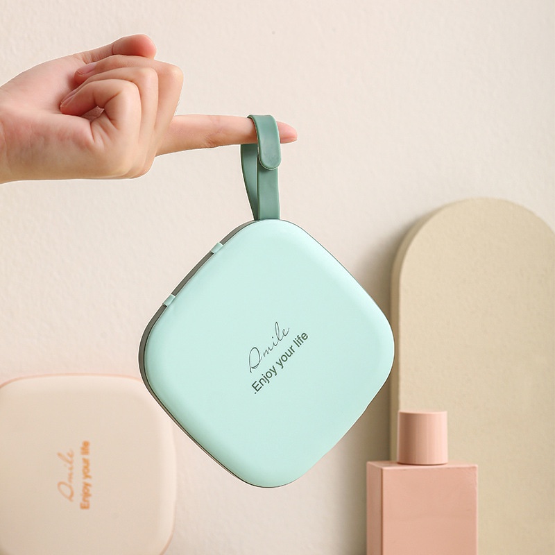 ღ Topeng Portabel Kotak Penyimpanan Tahan Air Masker Penyimpanan Tas Kemasan Dustproof Masker Kasus Tidak Ada Polusi Sekali Pakai Desktop Organizer Wadah