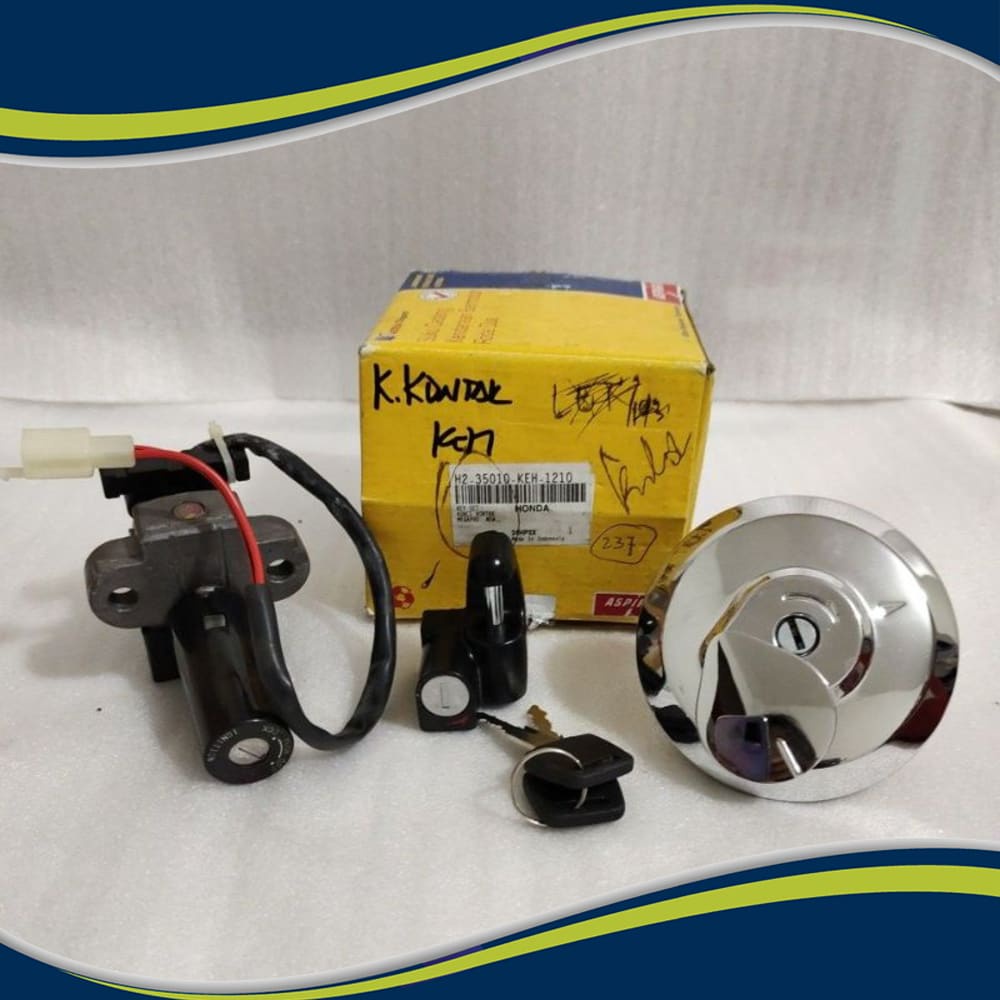 Key set kunci kontak Honda Tiger lama - Tiger 2000 Aspira Original - TPS000466