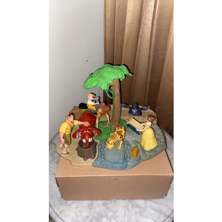 mainan happy meals toys disney tarzan 1999 complete set - vintage
