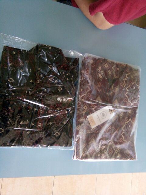 Sanvanina Kemeja Songket Pria Harlem Black Songket Ls E-1080