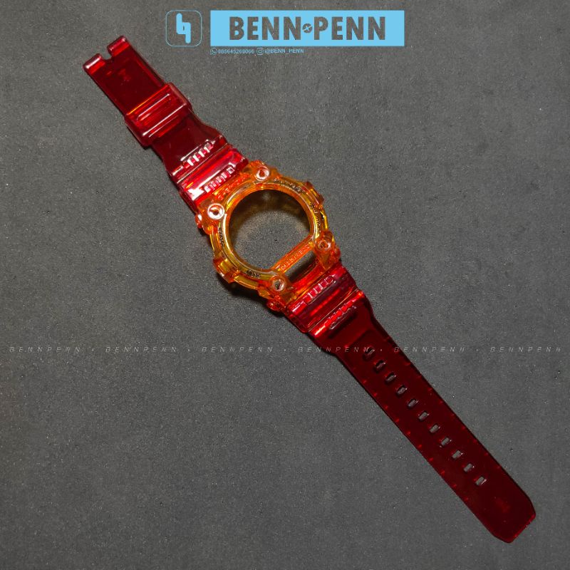 BEZEL STRAP CASIO G SHOCK G 7900 / GR 7900 RED ORANGE
