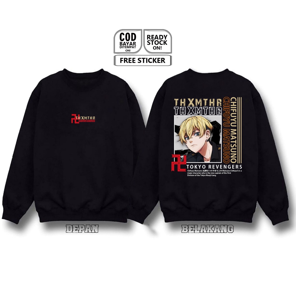 SWEATER CHIFUYU MATSUNO ANIME MANGA TOKYO REVENGERS TOKYO MANJI BAJU JEPANG COSPLAY JEJEPANGAN SIGN