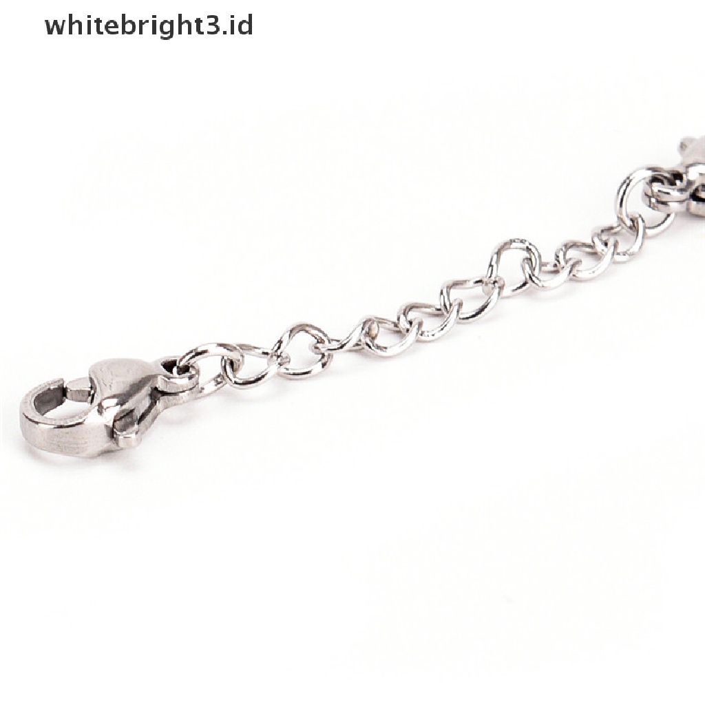 (whitebright3.id) Rantai Extender Tail Links Untuk Membuat Perhiasan Kalung / Gelang / Anting