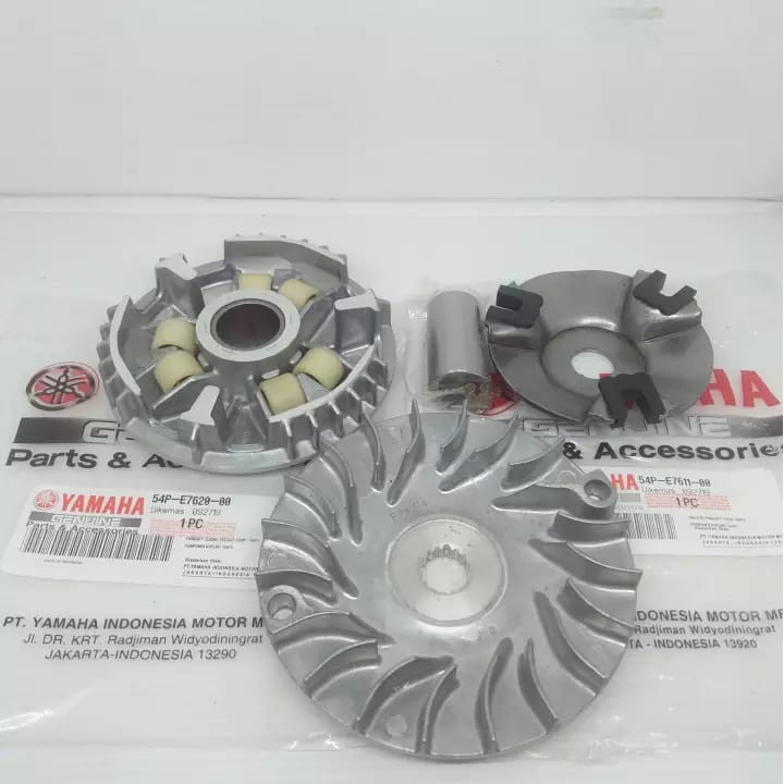 rumah roller assy set + kipas lawan rumah roller mio j, mio soul GT 115, x-ride Paket CVT lengkap