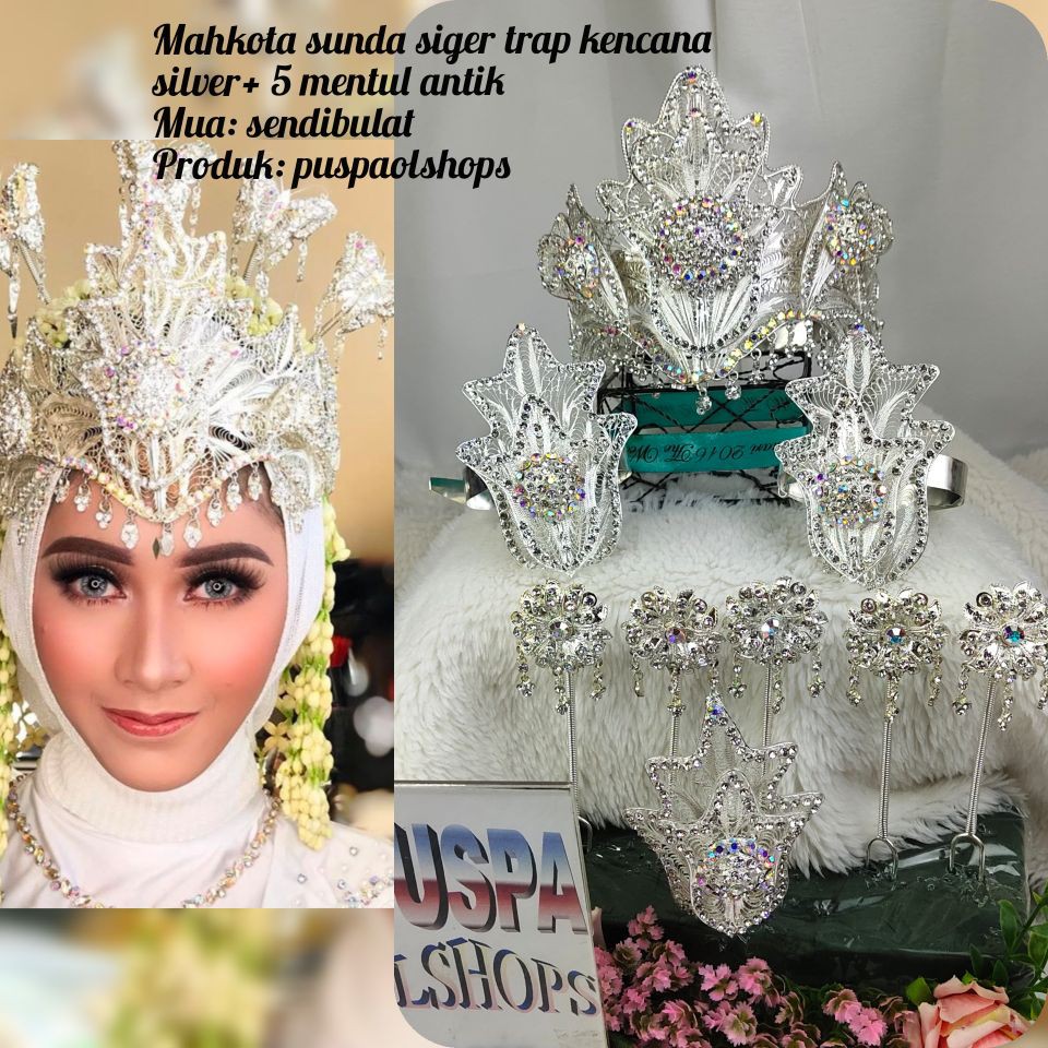 MAHKOTA SUNDA  SIGER TRAP  KENCANA  SILVER+ 5 MENTUL  ANTIK  PREMIUM