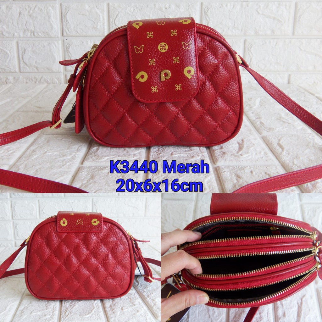 Tas Papillon Original Kode K3440 Kulit Asli | Tas Papilon Ori | Tas Selempang Wanita | Tas Kondangan