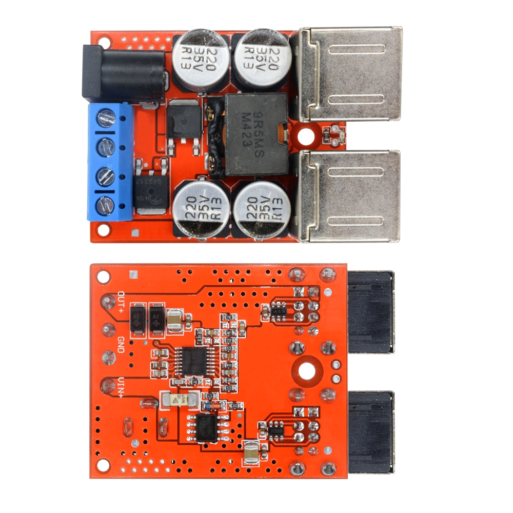 ✈【Fast/COD】✈ Modul Power Supply Charger 4 USB to 5V 8A 5V 8A untuk Android /  Mobil