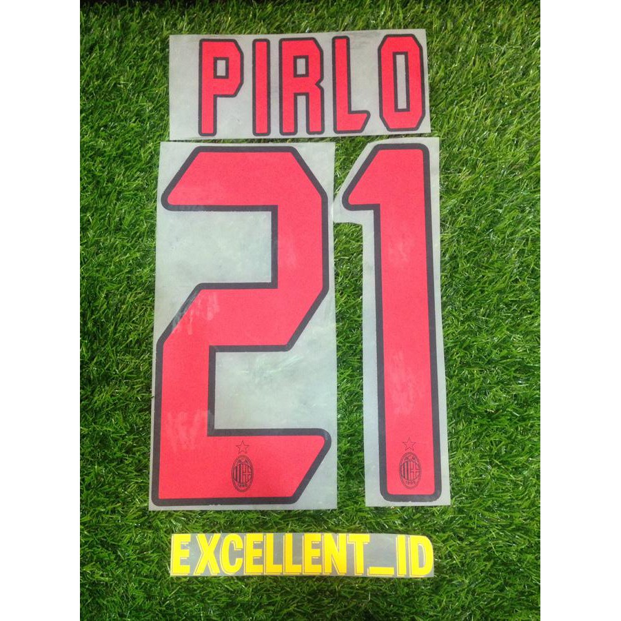 Nameset Pirlo #21 2004-2006 (For Ac Milan)