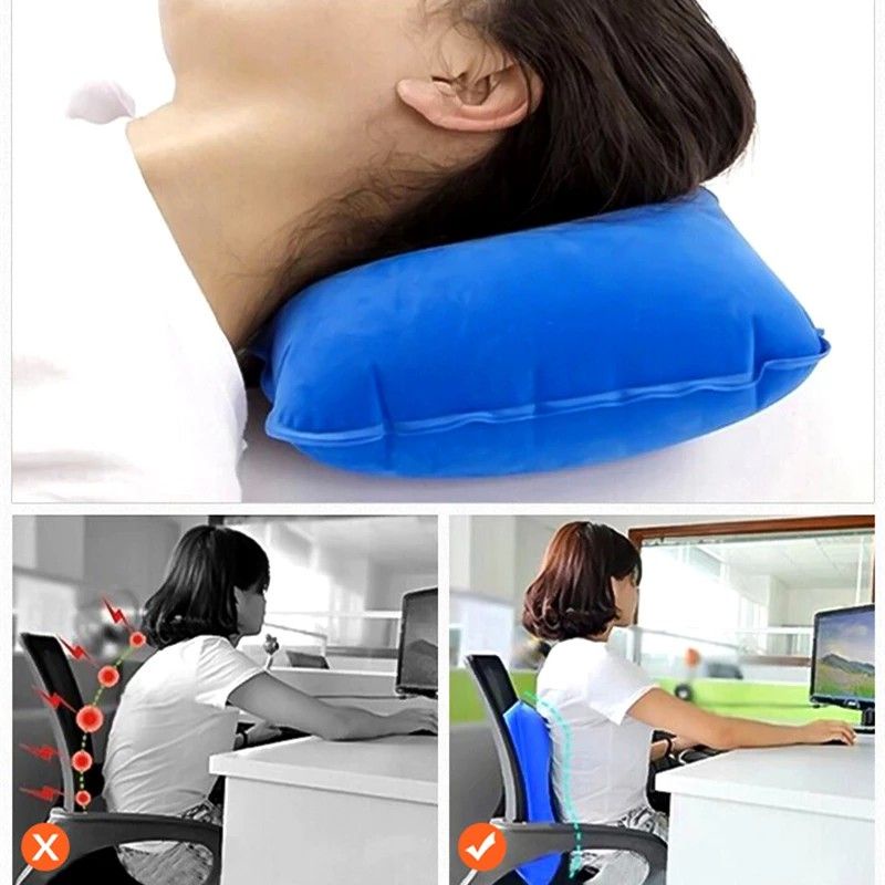 TERMURAH Bantal Angin Portabel GIANTEX Inflatable bantal udara portable neck pillow Camping