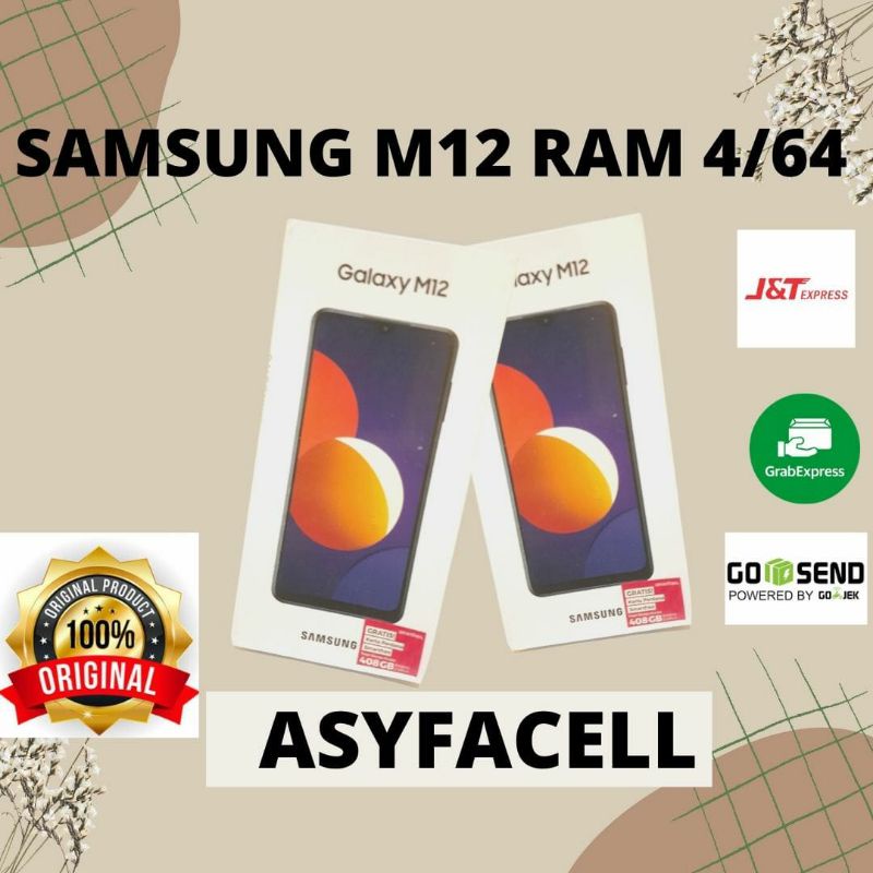 Samsung M12 RAM 3/32 New Garansi Resmi 1thn