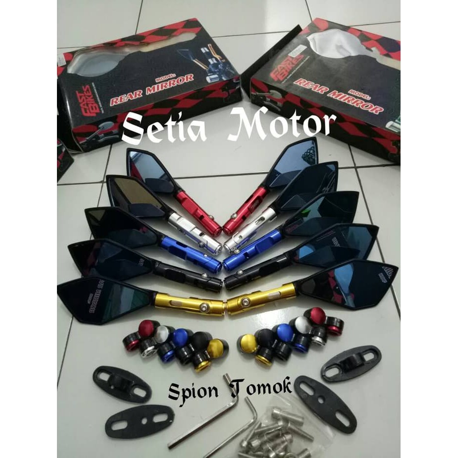 Spion Yamaha Nmax - R25 - R15 - Xabre - Vixion - Spion Tomok Universal - Putih - Variasi Motor