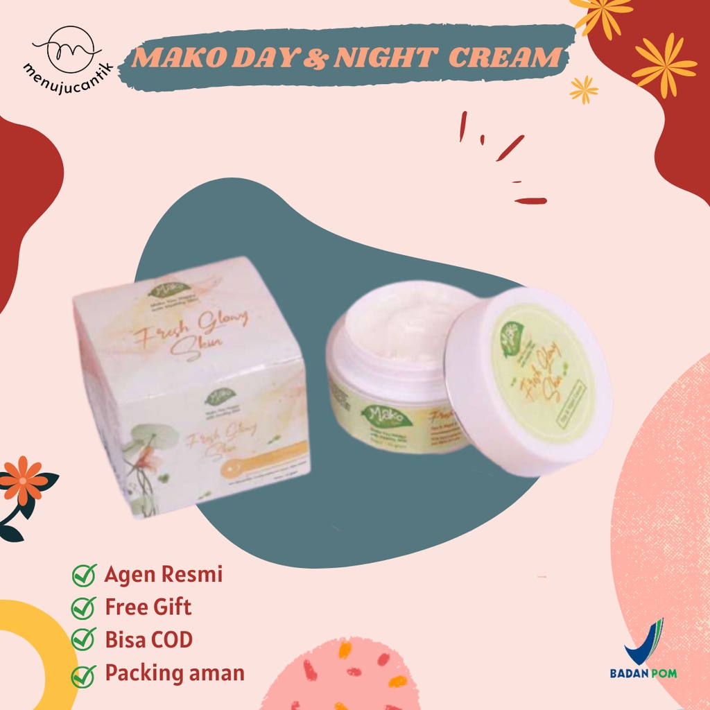Distri Resmi Ready Fresh Glowy Skin Day Night Cream Mako By Series Bpom Mako By Seris Shopee Indonesia