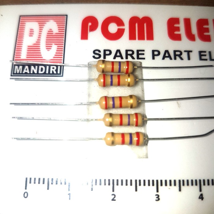 New Resistor 050 1/2 W 27KiloOhm 2K7 100pc