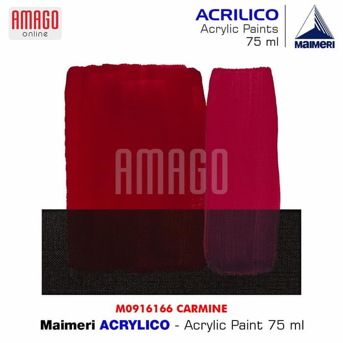 MAIMERI ACRILICO - ACRYLIC PAINT - CARMINE - 75ML - M0916166