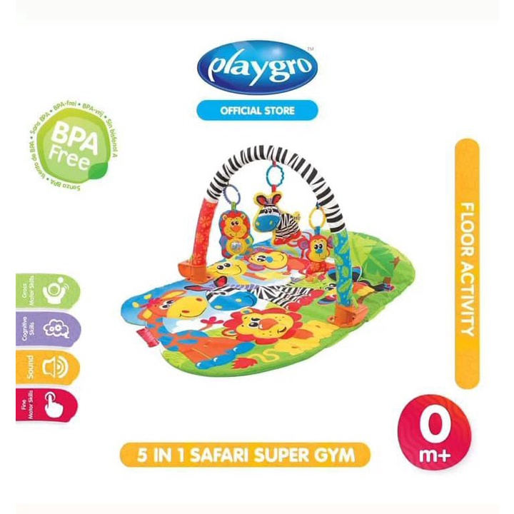 Playgro 5 in 1 Safari Super Gym 118231M