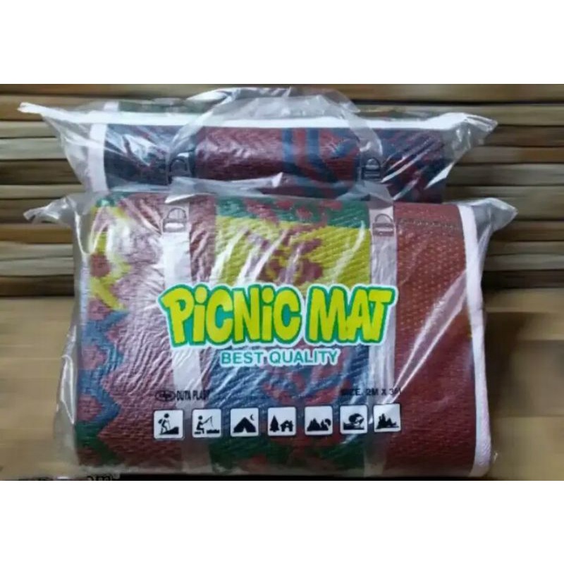 Tikar lipat tikar piknik lipat uk 2x3 plastik PICNIC MAT.