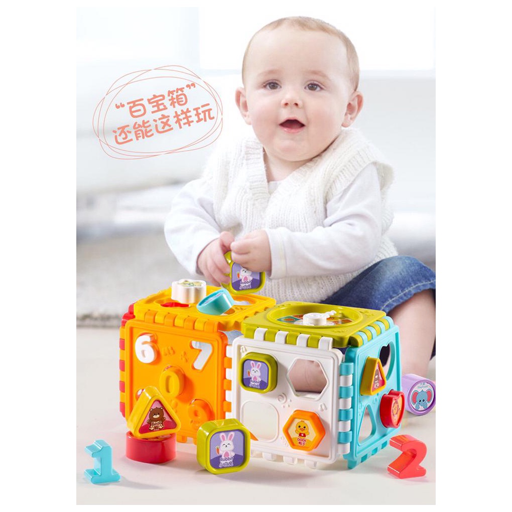 Edufuntoys - MATCHING SHAPE SORTING mainan mencocokan bentuk/ mainan edukasi anak/ puzzle 6 sisi-2