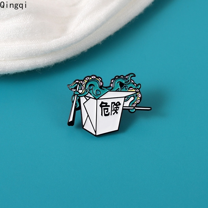 Bros Pin Enamel Bentuk Tentakel Gurita Gaya Punk Untuk Hadiah Teman