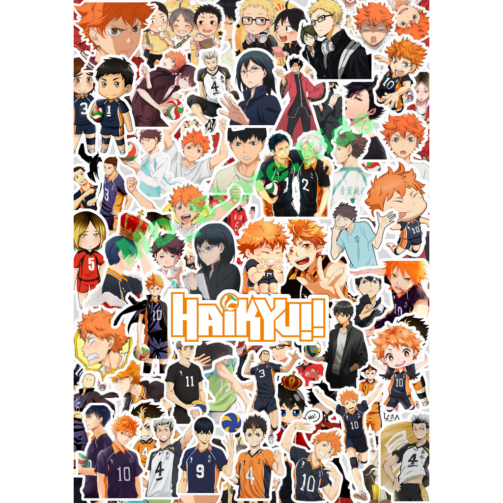 

Anime Haikyu!! - 50pcs Stiker Volley
