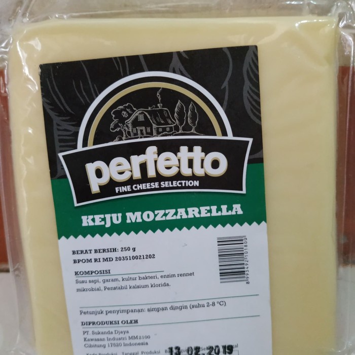 

Keju- Keju Mozarella Perfetto 250 Gram -Keju.