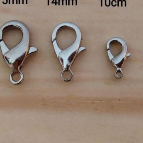 ✤ 50pcs Pengait Udang 12,14,16, 18mm Monel - Kokot Udang 16mm - Kait Udang Monel ➳