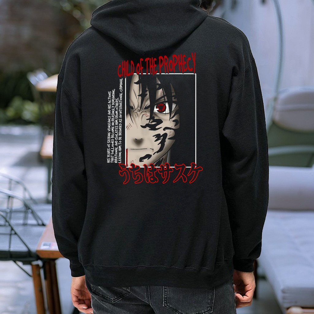 Hoodie Anime Naruto Uciha Sasuke / Sweater Hoodie Anime / Jaket Hoodie / Hoodie