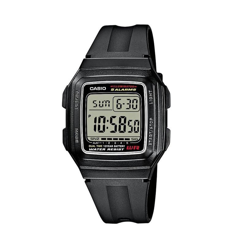 F-201WA-1A Jam Tangan Rubber Digital Pria Casio Asli Original