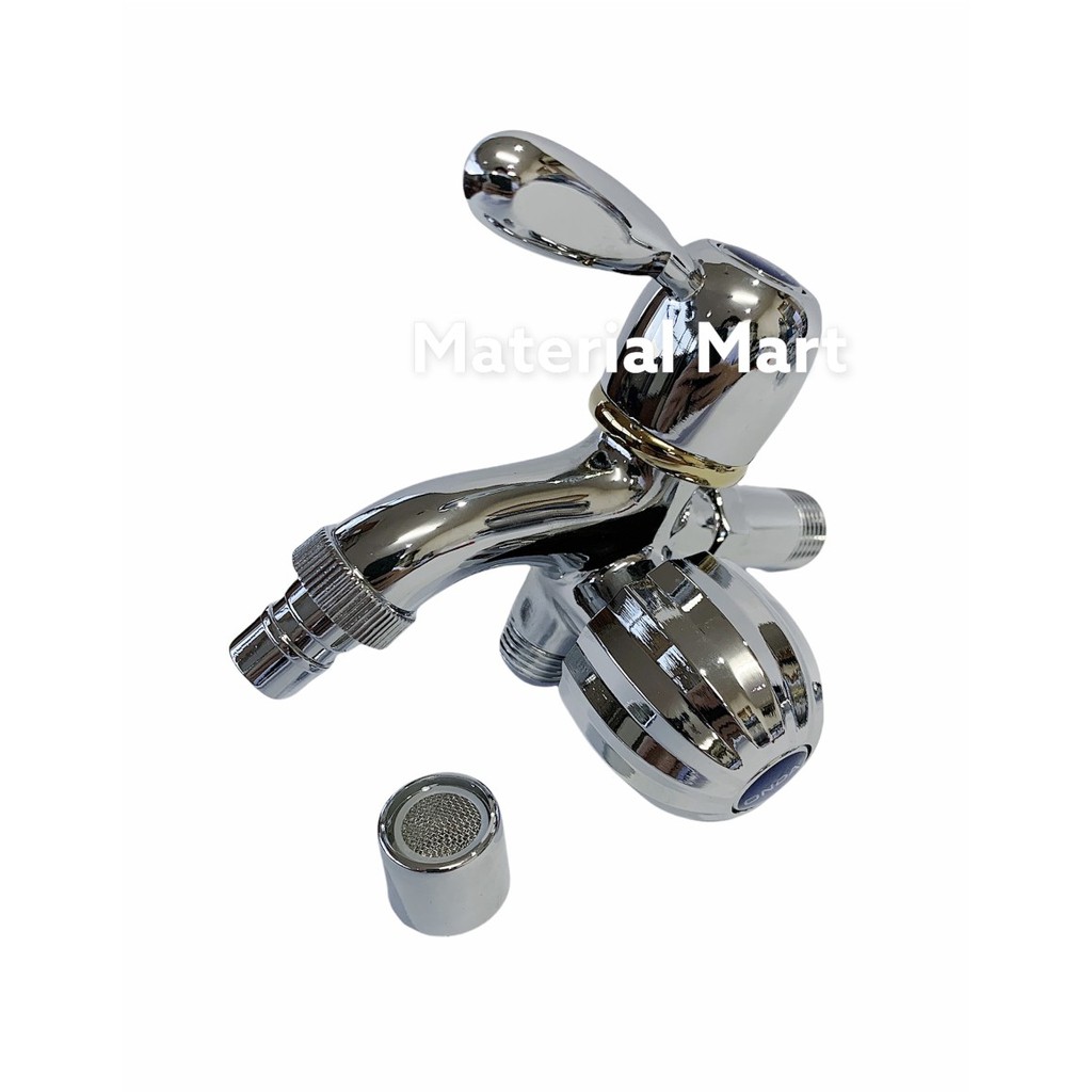 Keran Cabang Onda 1/2&quot; | Kran Shower Double | Kran Air Mesin Cuci ASLI | Material Mart