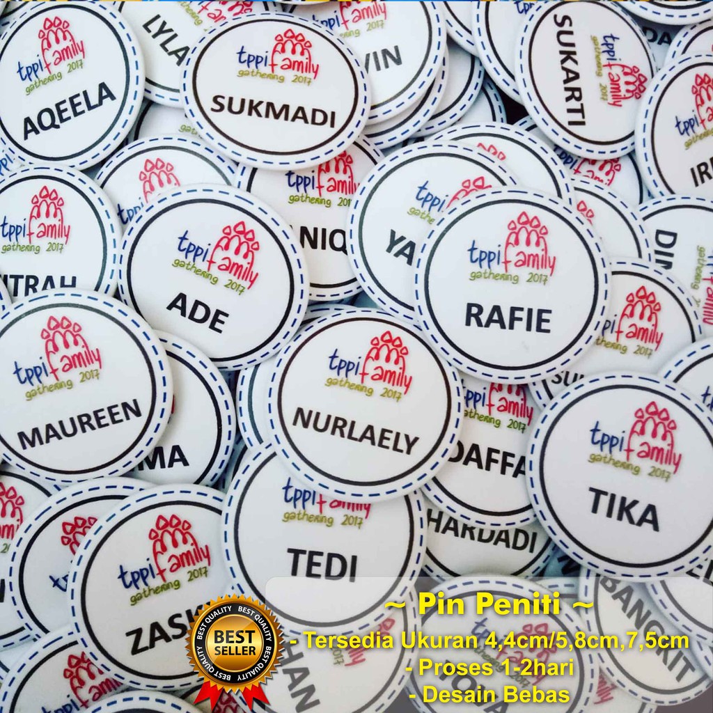 Terlaris Pin Peniti Ukuran 7,5cm Gambar Custom kj81jeySb50nlzp