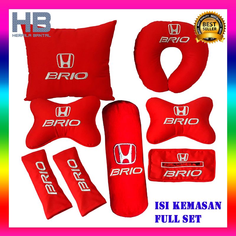 Bantal Mobil Honda Brio Full Set aksesoris mobil all new Honda brio